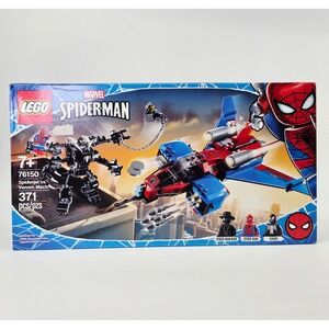 LEGO Marvel Spider-Man Spiderjet vs Venom Mech 76150 Building Set 371 Pcs NEW